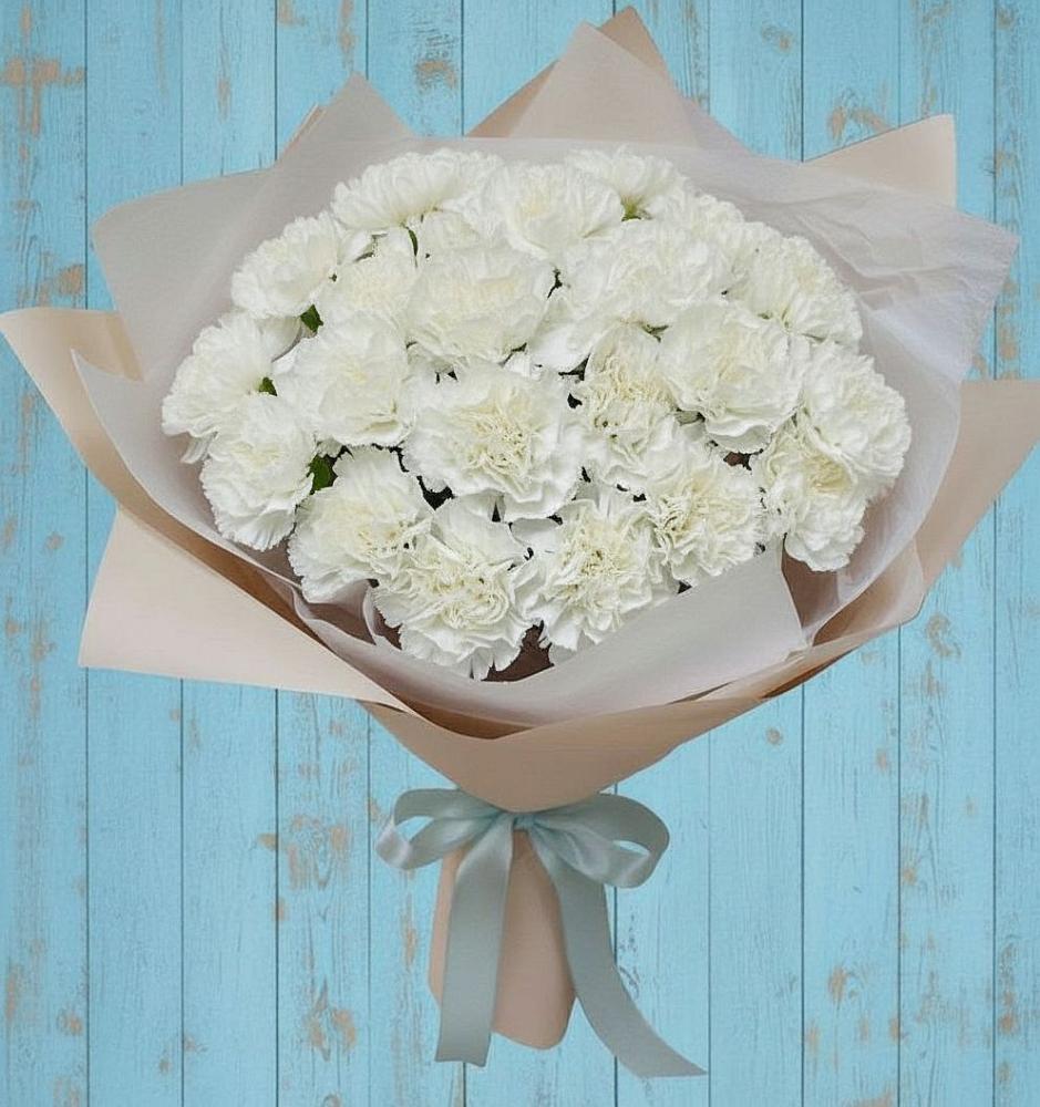 Букет цветов из: Гвоздики в Новомарковке