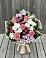 Букет цветов из: Альстромерии, Гвоздики, Розы и Хризантемы в Новомарковке