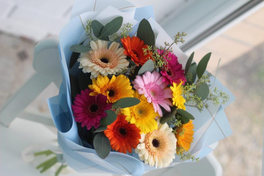 Букет цветов из: Герберы в Новомарковке