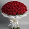 Букет 101 Красная роза Блэк Мэджик в Новомарковке