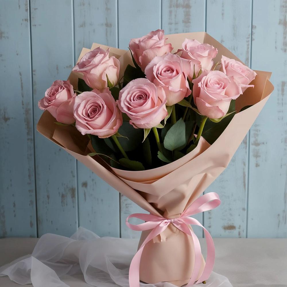 Букет цветов из: Розы в Новомарковке