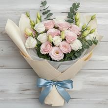 Букет цветов из:  Лизиантусы #REPLACE_PRED# Новомарковке