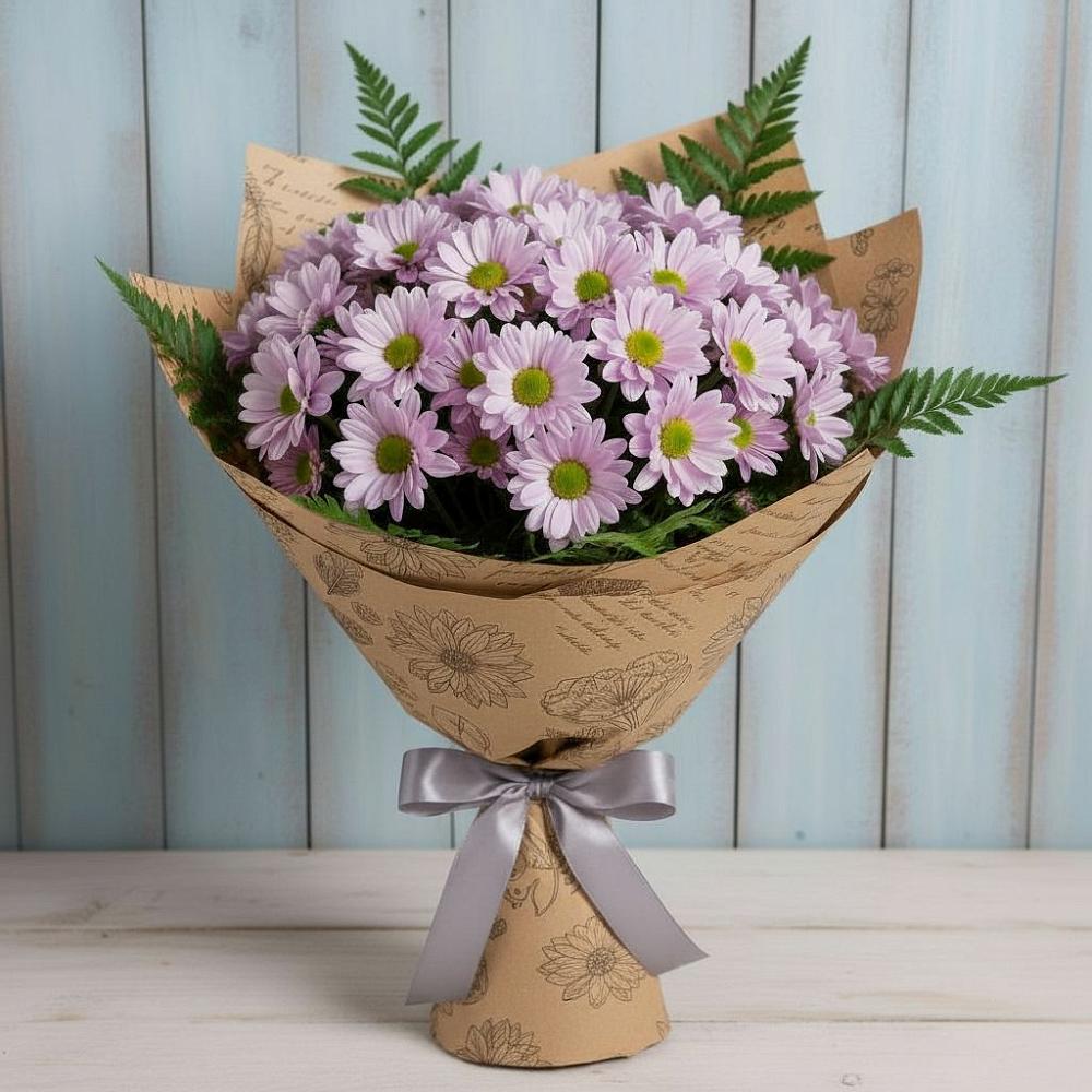 Букет цветов из: Хризантемы в Новомарковке
