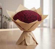 Букет 101 Красная роза в Новомарковке