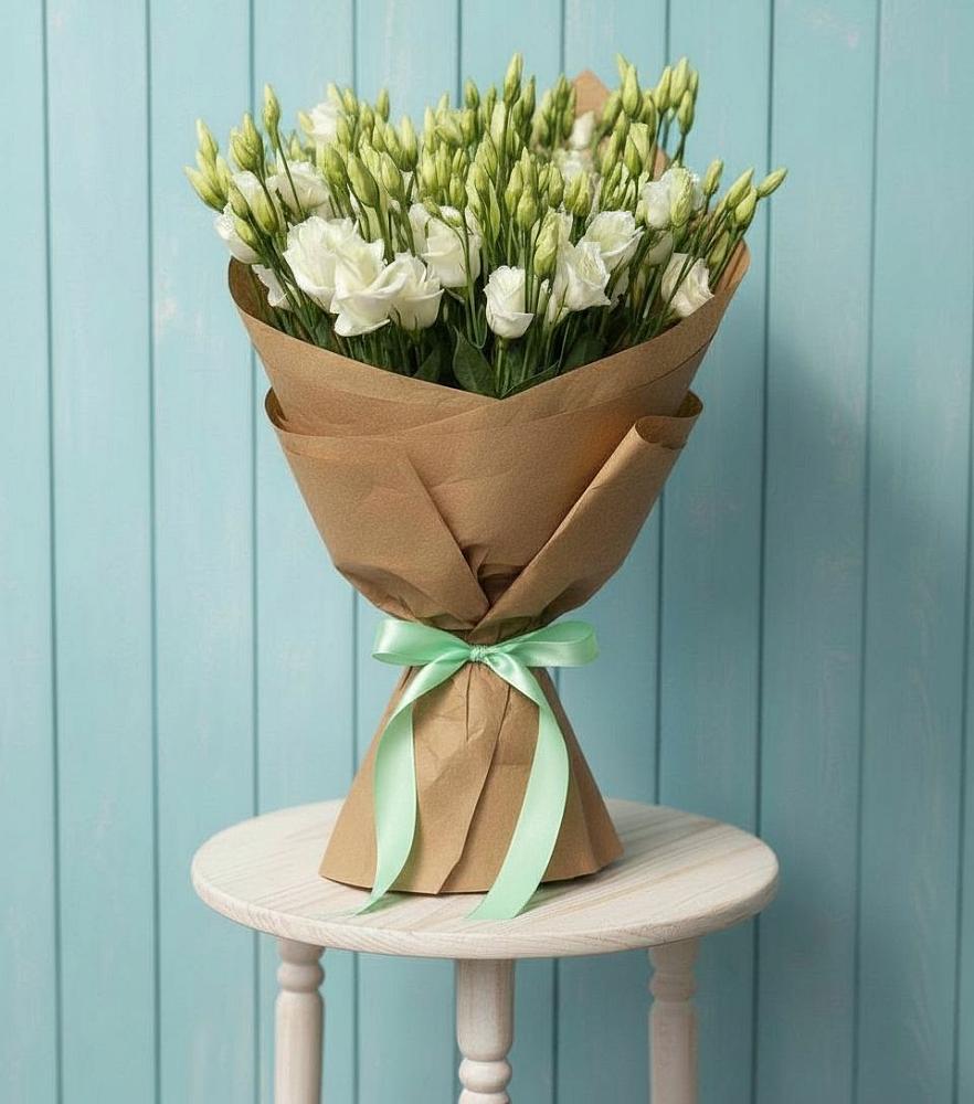 Букет цветов из: Лизиантусы в Новомарковке