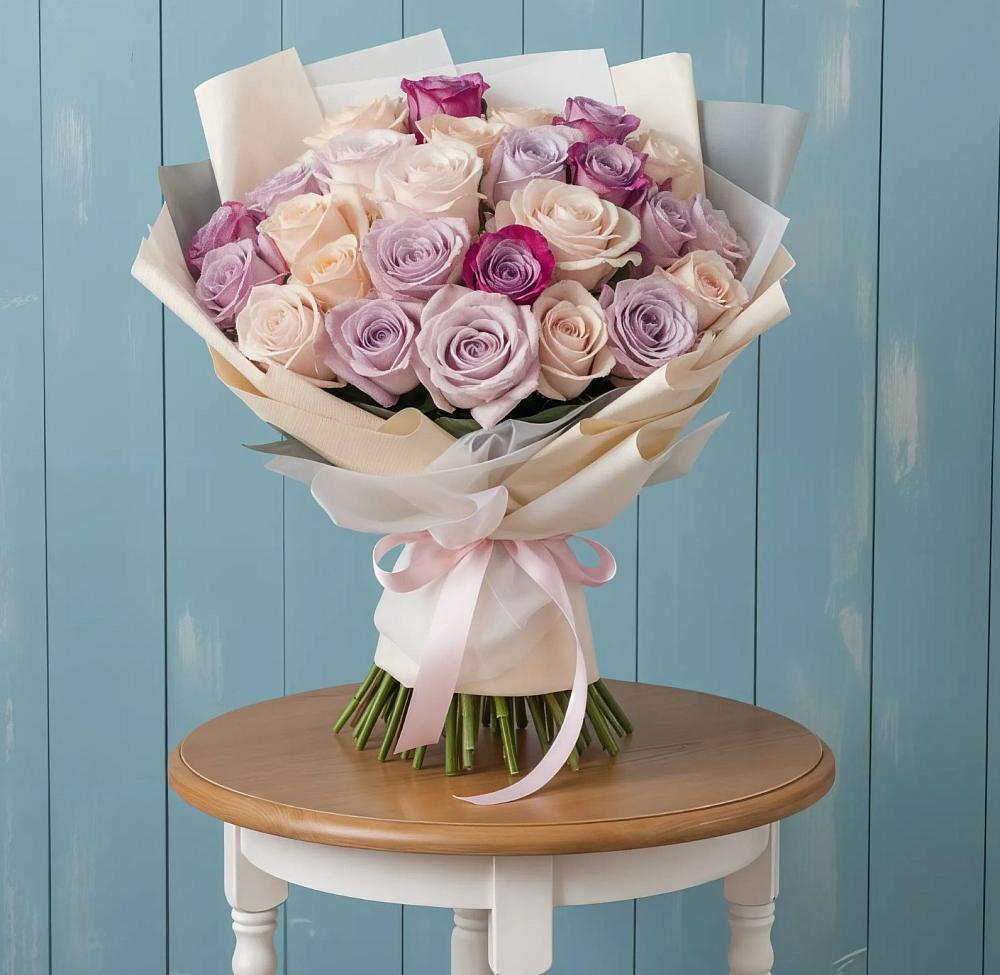 Букет цветов из: Розы в Новомарковке