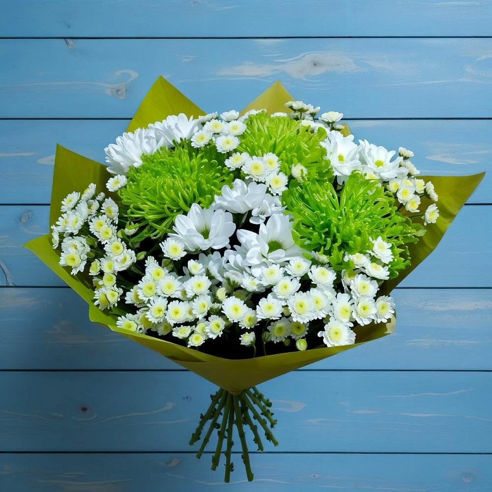 Букет цветов из: Хризантемы в Новомарковке