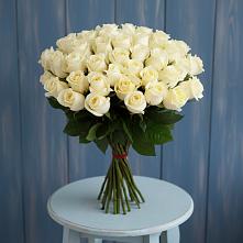 Букет 51 Белая роза Эдлесс Лав #REPLACE_PRED# Новомарковке