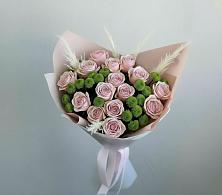 Букет цветов из:  Розы и Хризантемы в Новомарковке