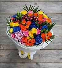 Букет цветов из:  Розы и Хризантемы #REPLACE_PRED# Новомарковке