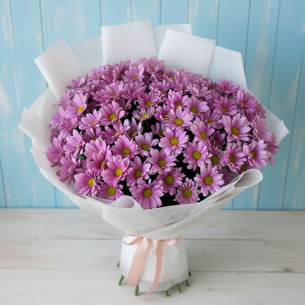Букет цветов из: Хризантемы в Новомарковке