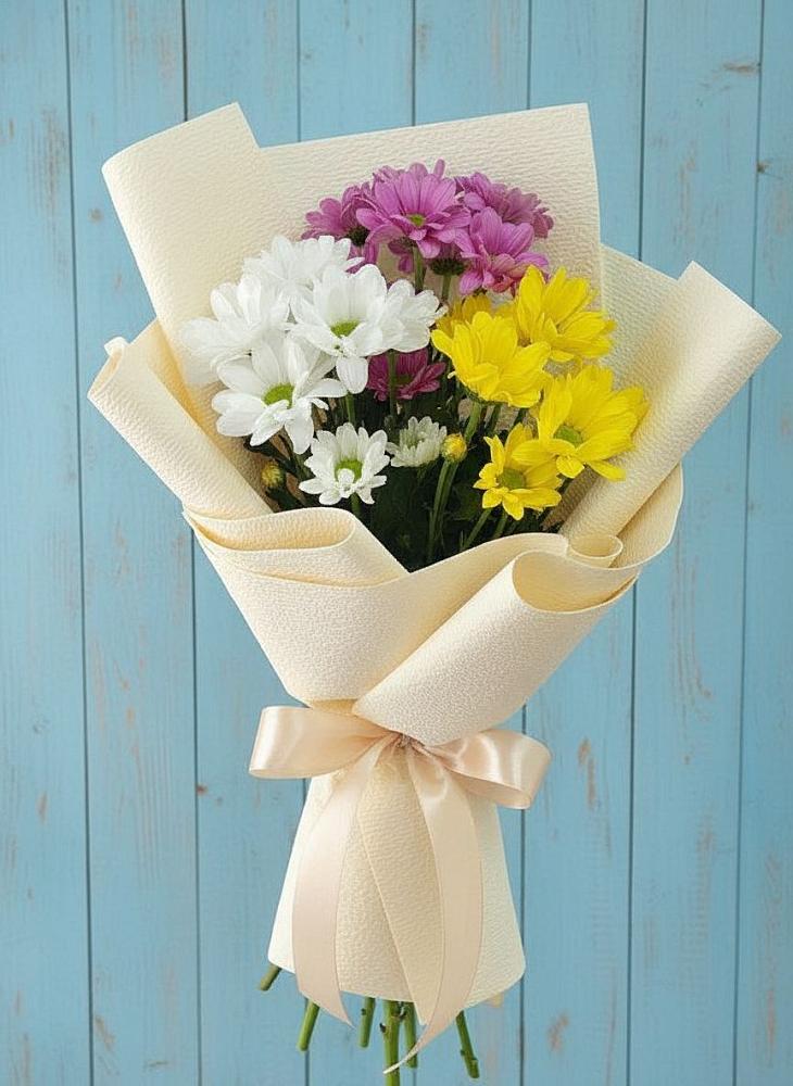 Букет цветов из: Хризантемы в Новомарковке