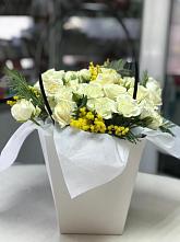 Цветочная композиция из Розы  в Новомарковке