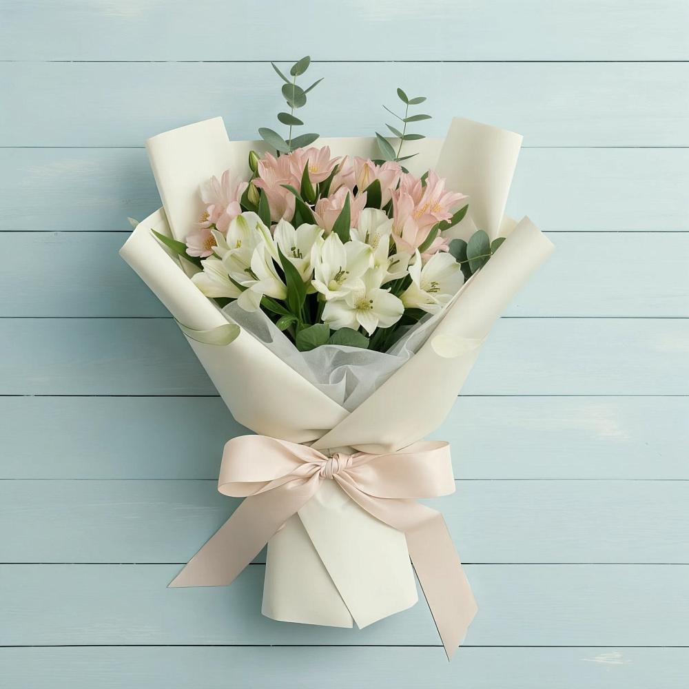 Букет цветов из: Альстромерии в Новомарковке