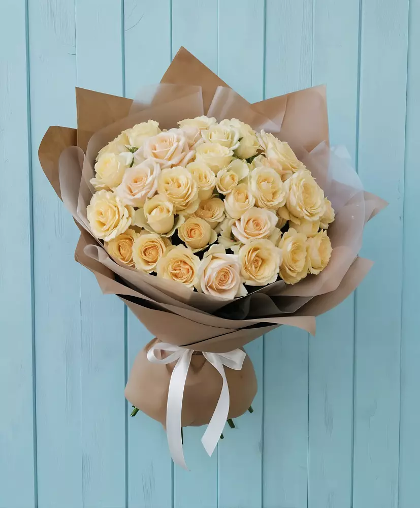 Букет Кремовое облако в Новомарковке